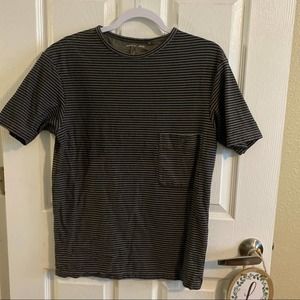 Uniqlo x Christophe Lemaire Striped Designer Pocket Tee Shirt Size Medium